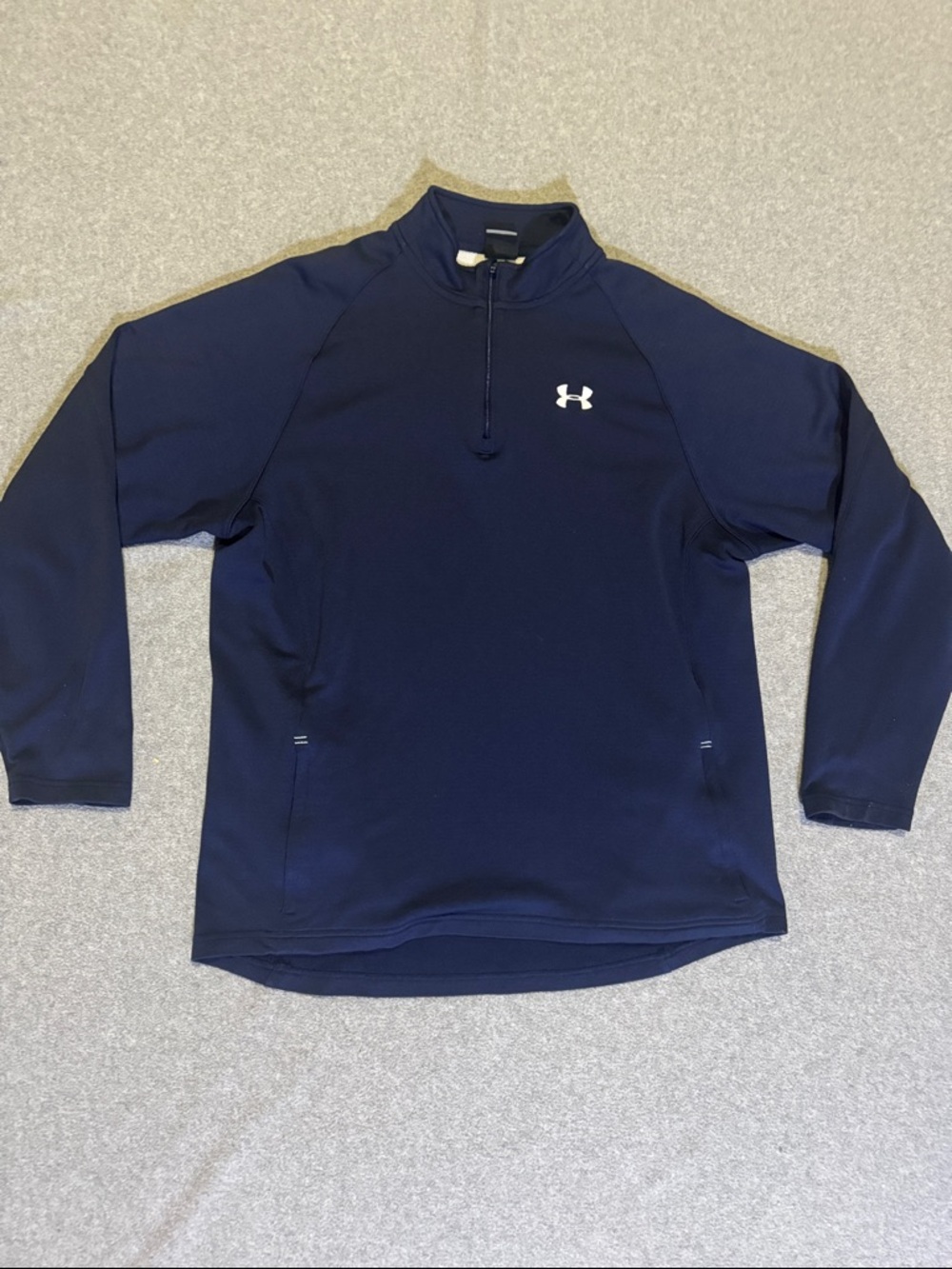 Under Armour Men's L Navy Quarter-Zip Pullover Jacket w/ Pockets
